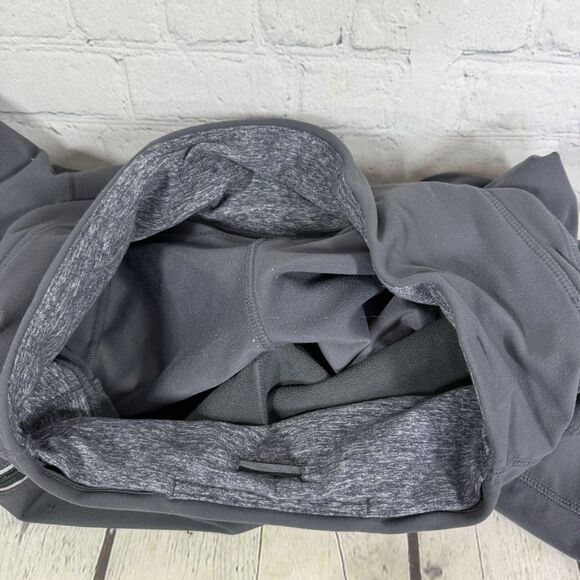 Lululemon Run Free Pants Women Size 8 Gray Pockets Coal Heathered Mid Rise Cozy - Picture 14 of 14